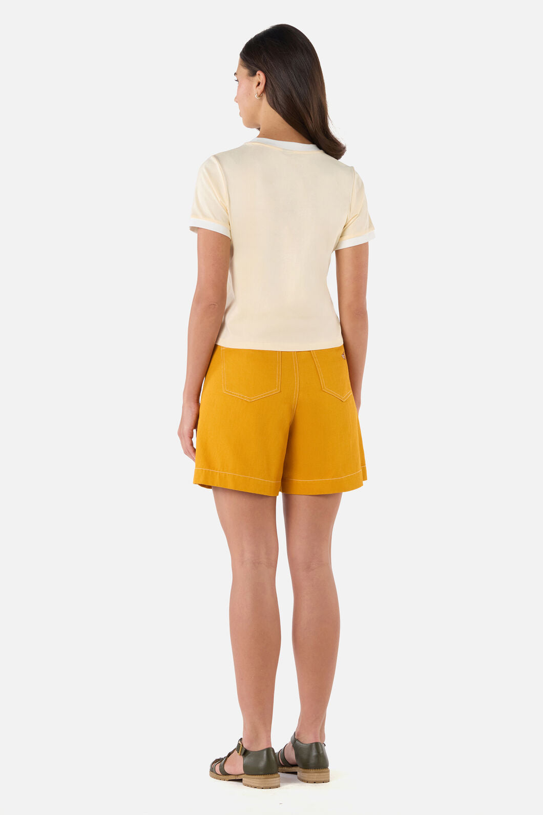 Princess Highway - Yellow Robin Ringer Tee - lemon