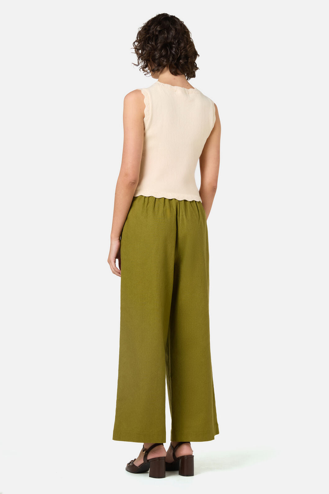 Princess Highway - Tomatoes Embroidered Knit Tank - cream