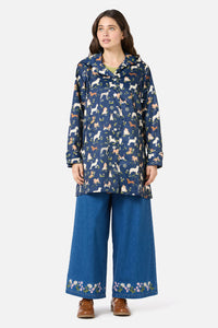 Princess Highway - Cute Dogs Raincoat - navy
