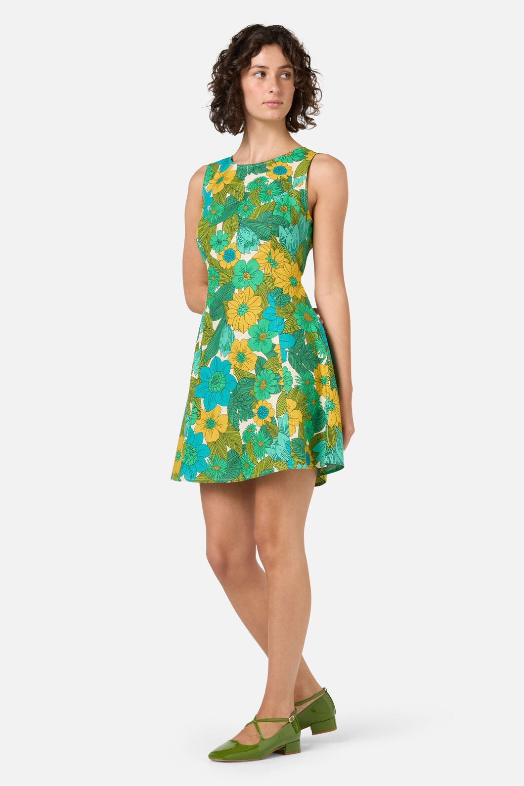 open lace back dress Nellie 70'S Floral Shift Dress – Dangerfield