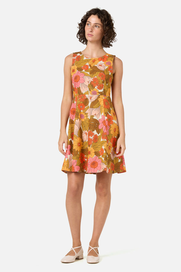 Princess Highway - Nellie 70'S Floral Mini Dress - pink
