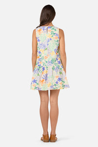 Princess Highway - Coral Reef Mini Beach Dress - cream