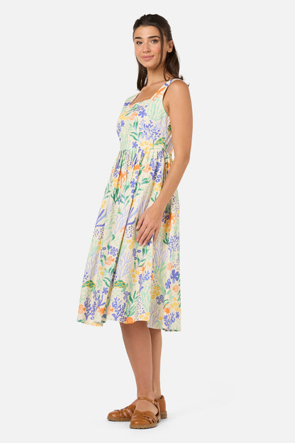 Princess Highway - Coral Reef Midi Dress - cream