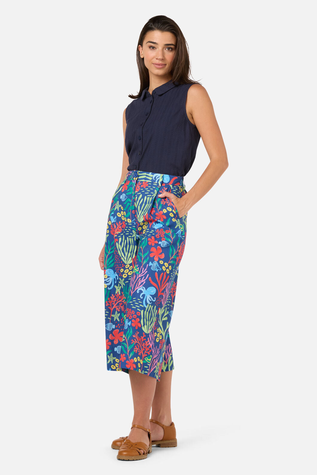 Princess Highway - Coral Reef Culotte - blue
