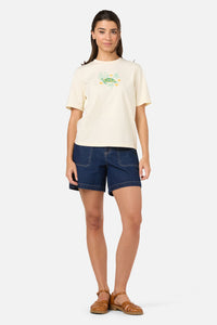 Princess Highway - Cute Turtle Relaxed Tee - cream