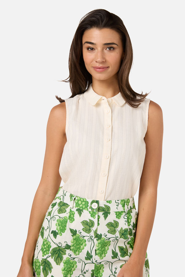 Princess Highway - Carter Sleeveless Blouse - cream