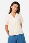 Princess Highway - Bianca Broderie Floral Shirt - cream