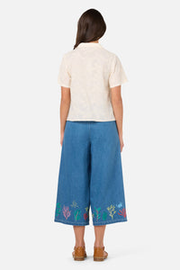 Princess Highway - Bianca Broderie Floral Shirt - cream