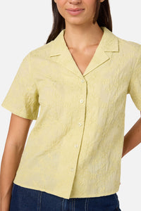 Princess Highway - Bianca Broderie Floral Shirt - soft-green