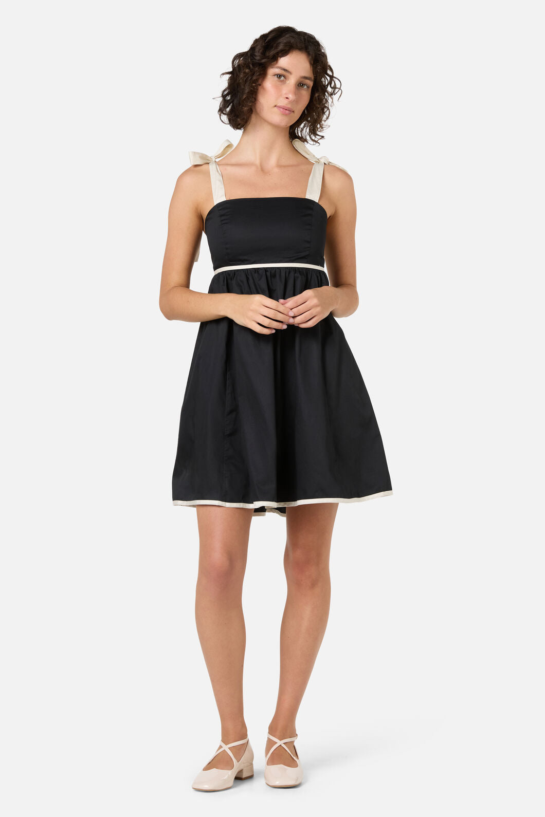 Princess Highway - Olivia Contrast Mini Dress - black-cream