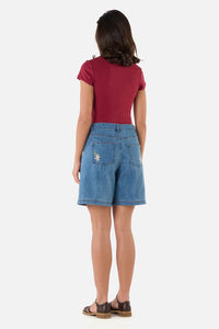 Princess Highway - Jodie Ringer Tee - berry