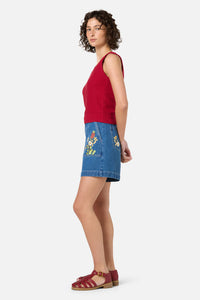 Princess Highway - Paige Fancy Knit Tank - cherry