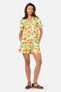 Princess Highway - Hibiscus Summer Shirt - cream