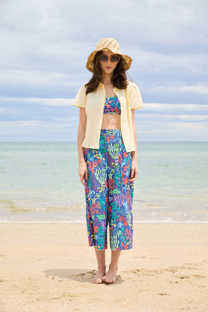 Princess Highway - Anastasia Broderie Blouse - lemon