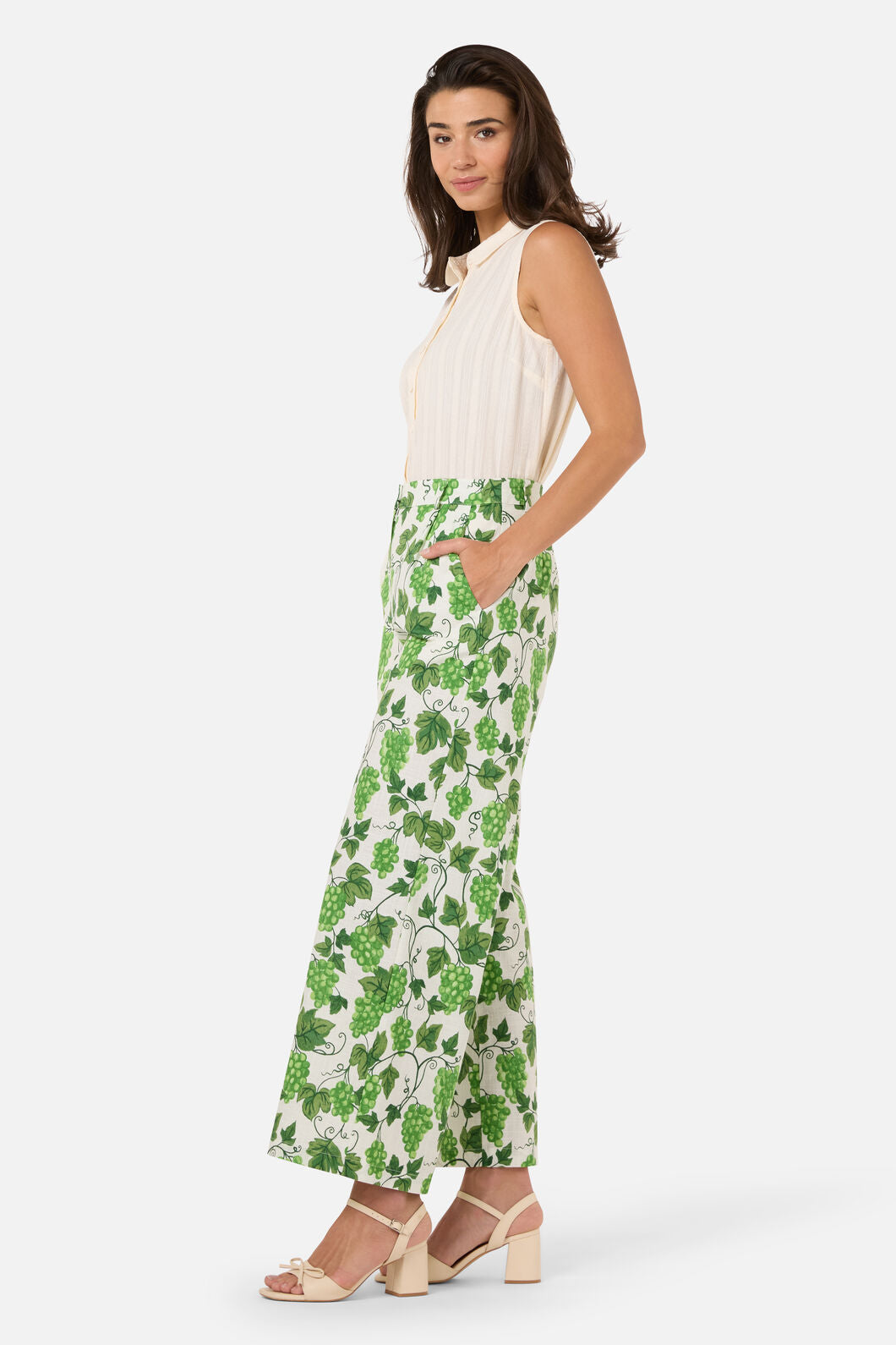 Princess Highway - Grape Vine Summer Pant - green