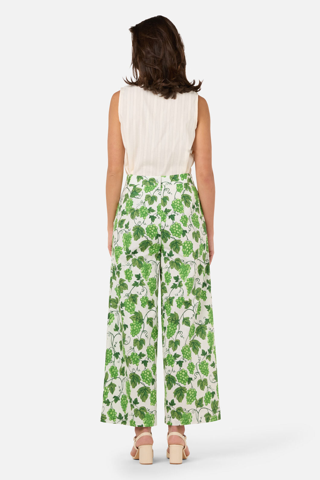 Princess Highway - Grape Vine Summer Pant - green