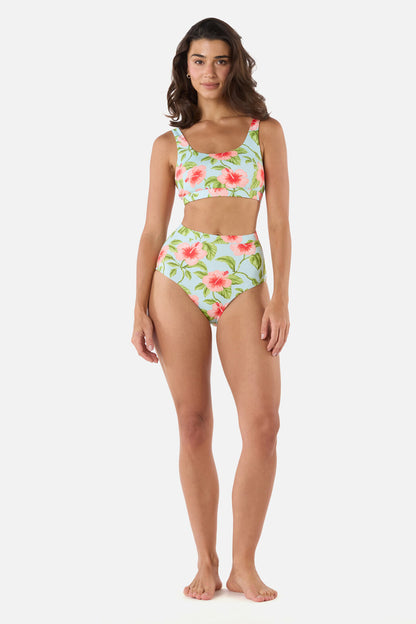 Princess Highway - Hibiscus Bikini Bottom - blue