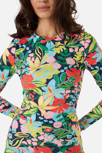 Princess Highway - Lexi Rashie Swim Top - navy