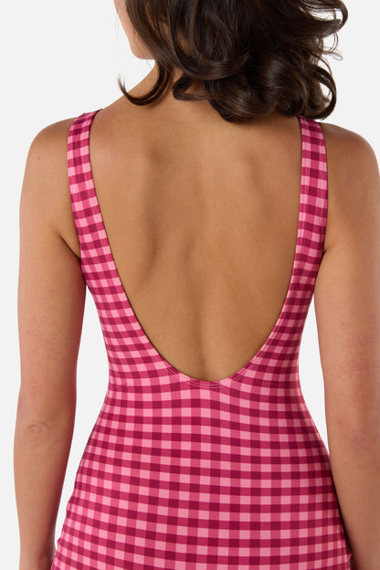Princess Highway - Gingham Boyleg One Piece - pink