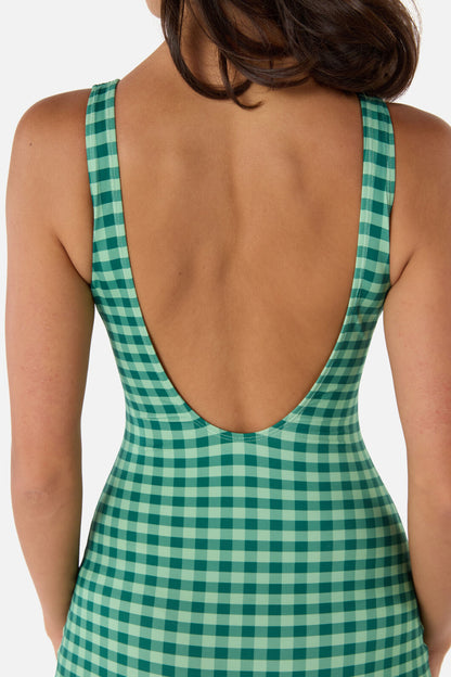 Princess Highway - Gingham Boyleg One Piece - green