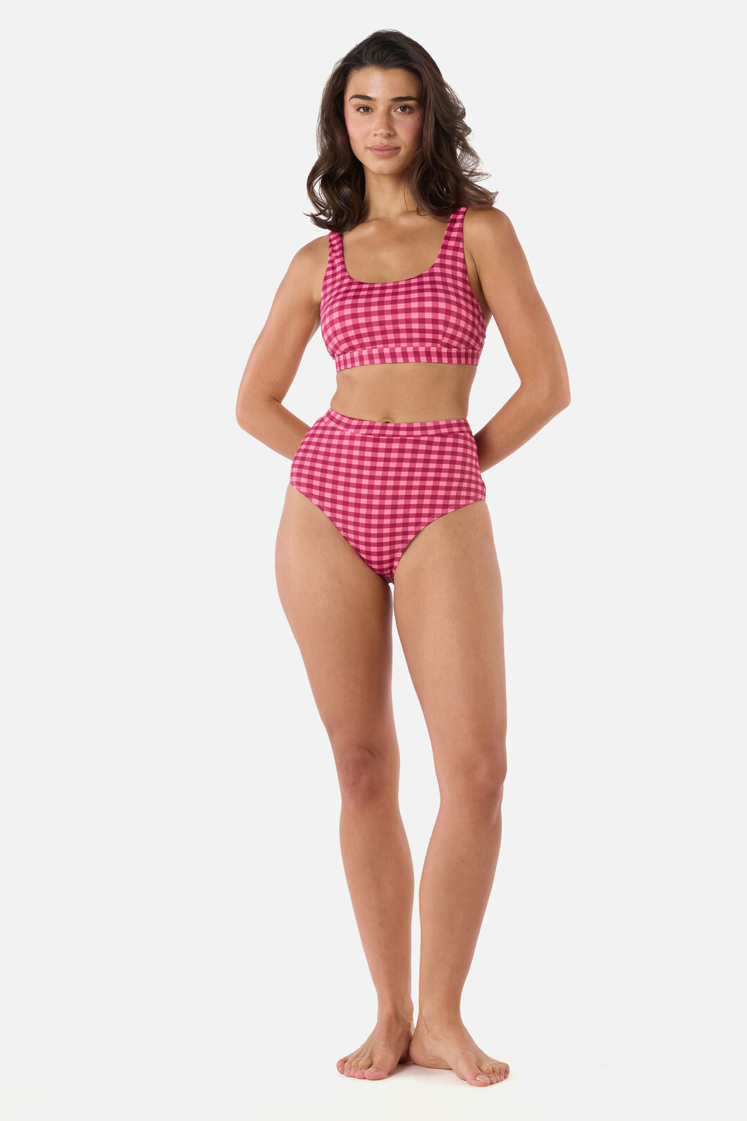 Princess Highway - Gingham Bikini Bottom - pink