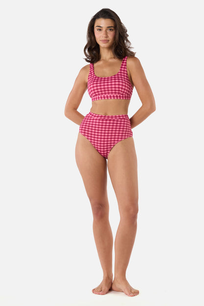 Princess Highway - Gingham Bikini Bottom - pink
