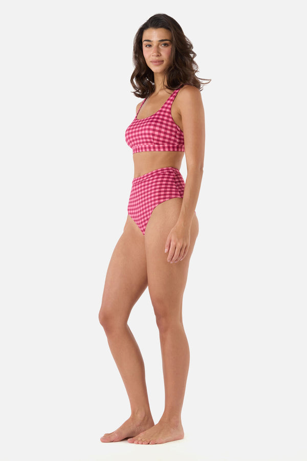 Princess Highway - Gingham Bikini Bottom - pink