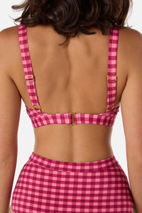 Princess Highway - Gingham Bikini Bottom - pink