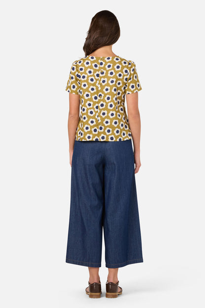 Princess Highway - Janie 60'S Short Sleeve Top - olive