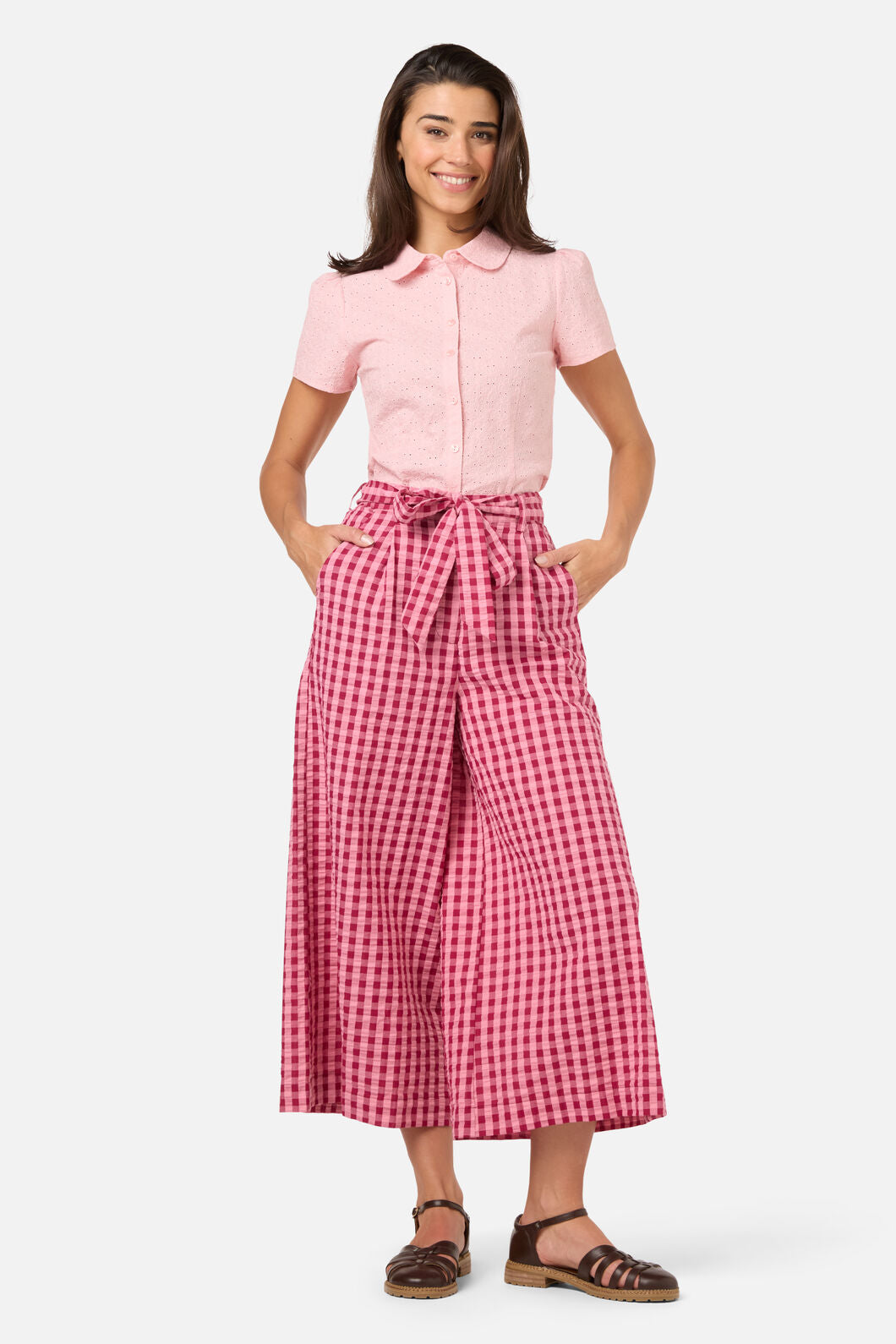 Princess Highway - Margot Check Culotte - pink