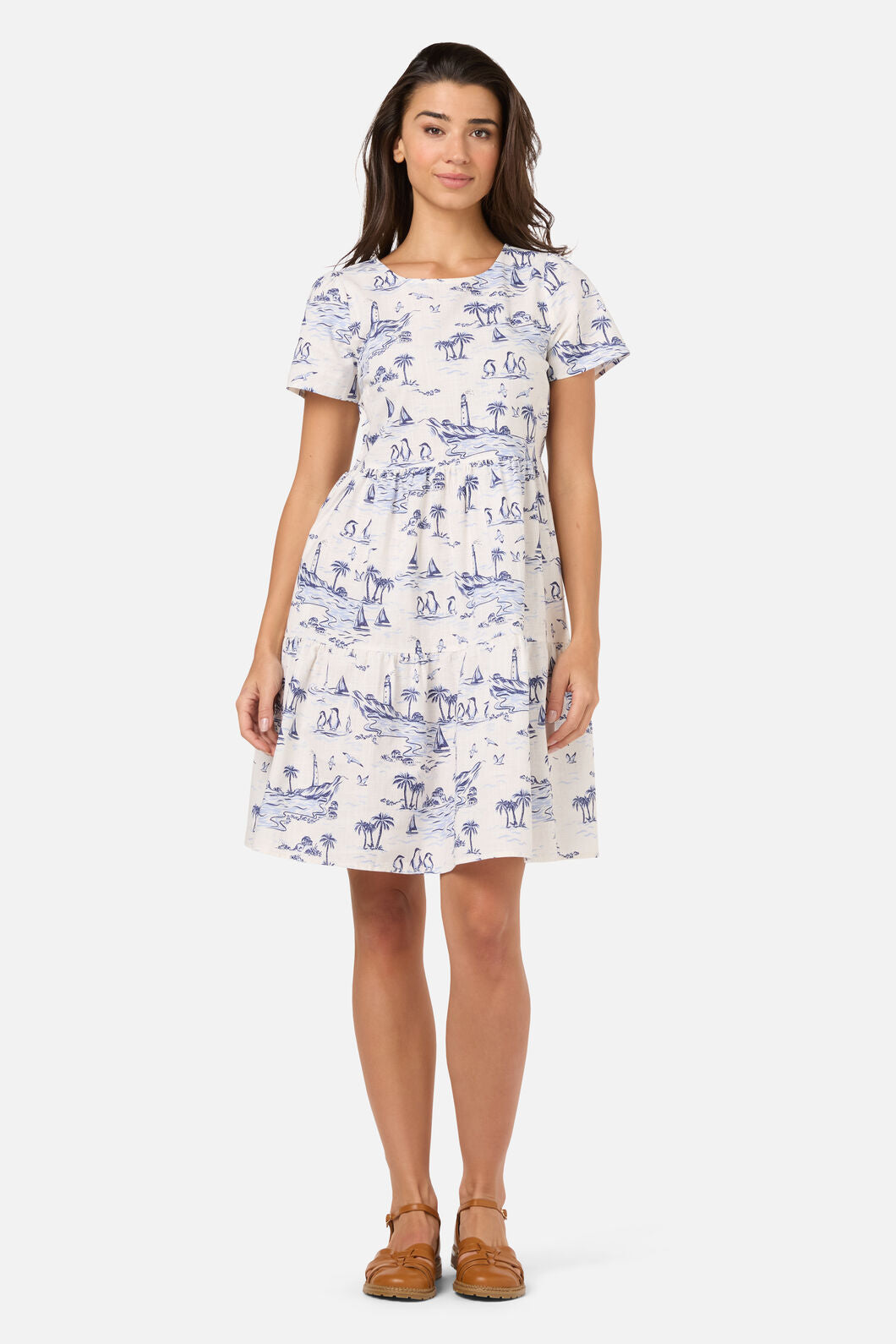Seaside Toile Mini Dress – Dangerfield