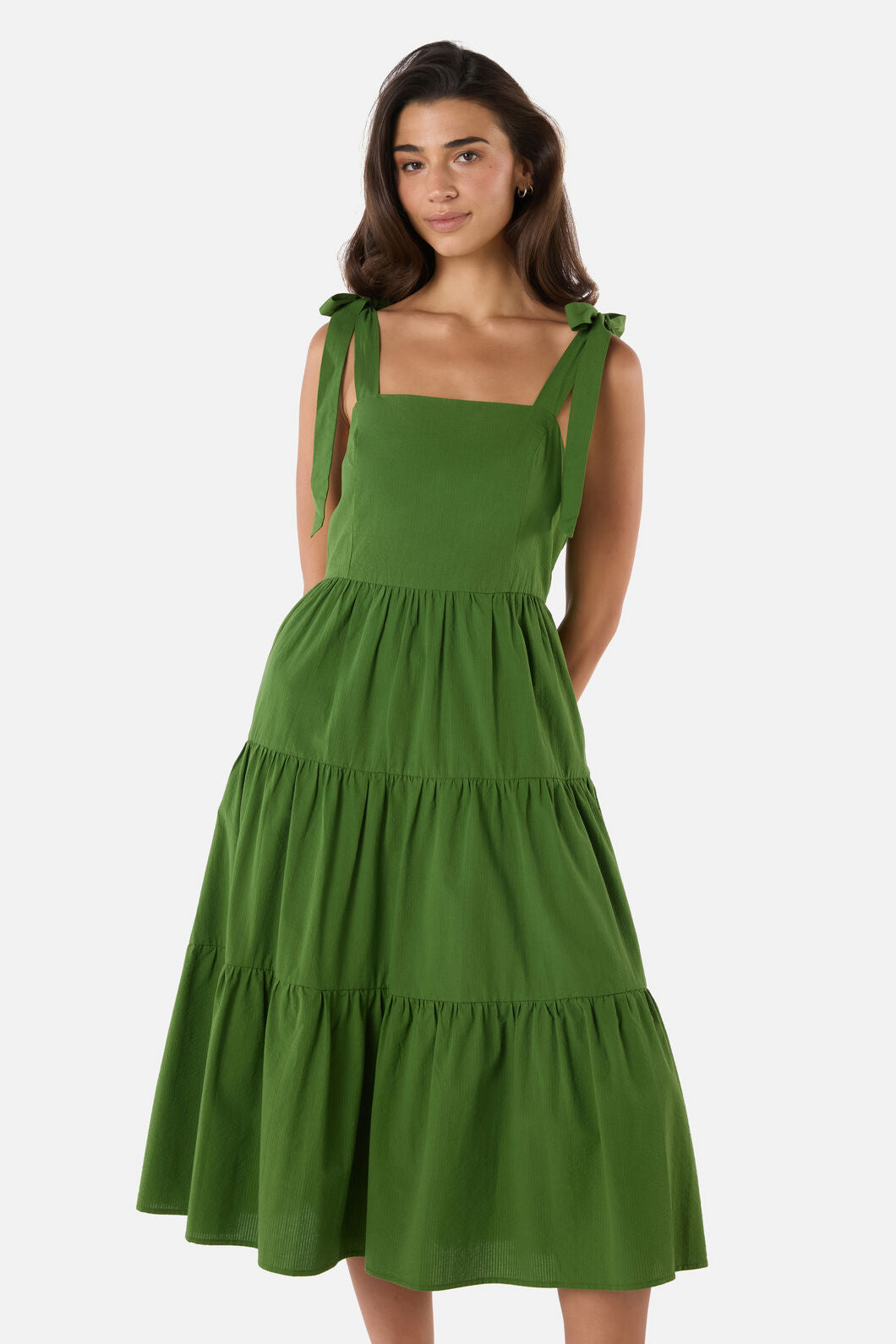 Princess Highway - Donna Tiered Midi Dress - green