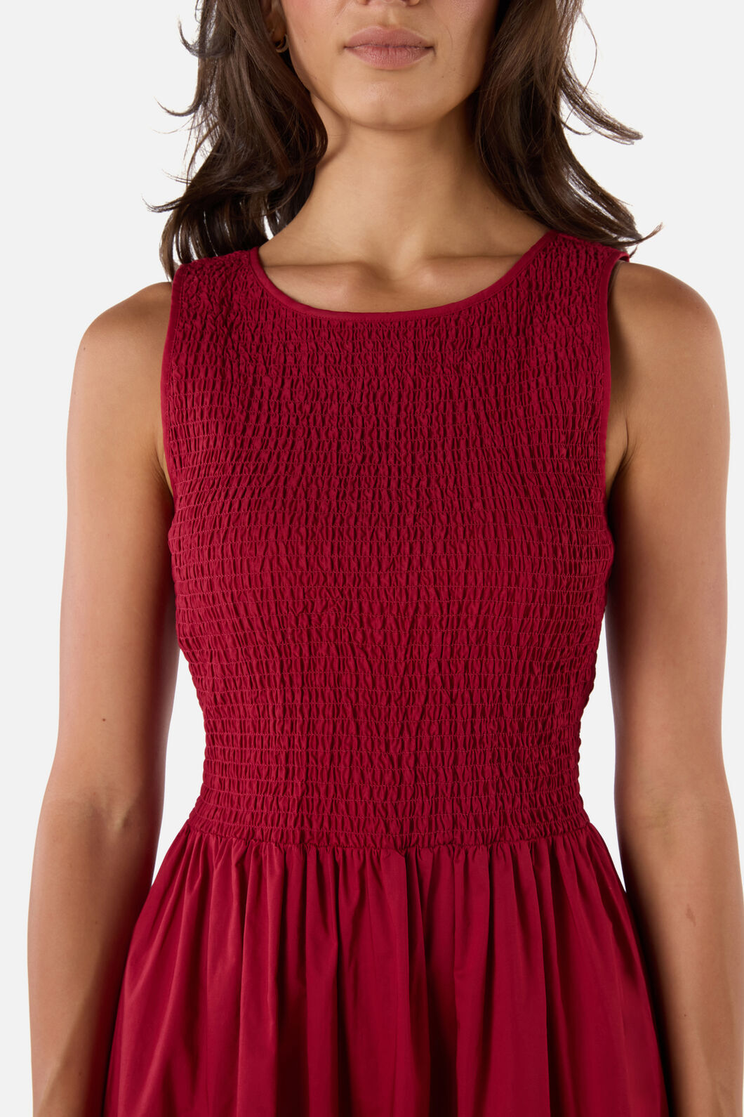 Princess Highway - Avril Shirred Midi Dress - red