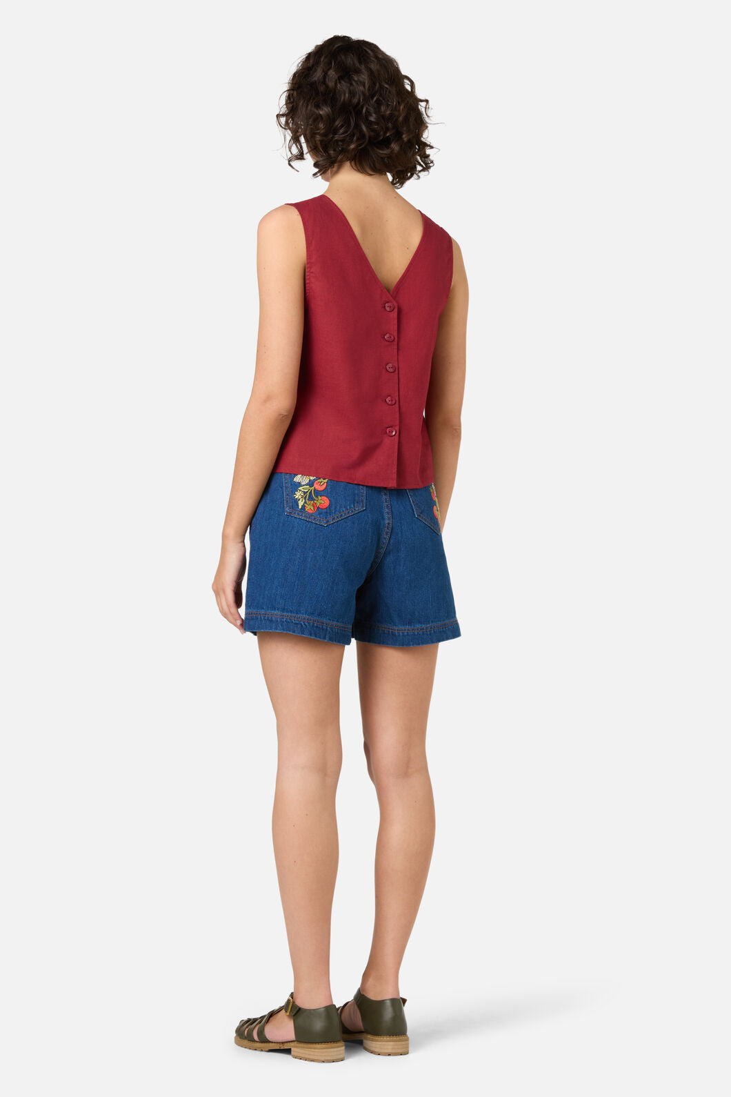 Princess Highway - Hattie Shell Top - henna