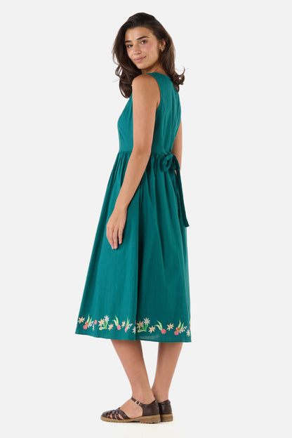Princess Highway - Sweet Native Embroidered Dress - teal