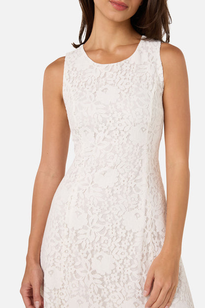 Princess Highway - Dreamy White Lace Midi Dress - white