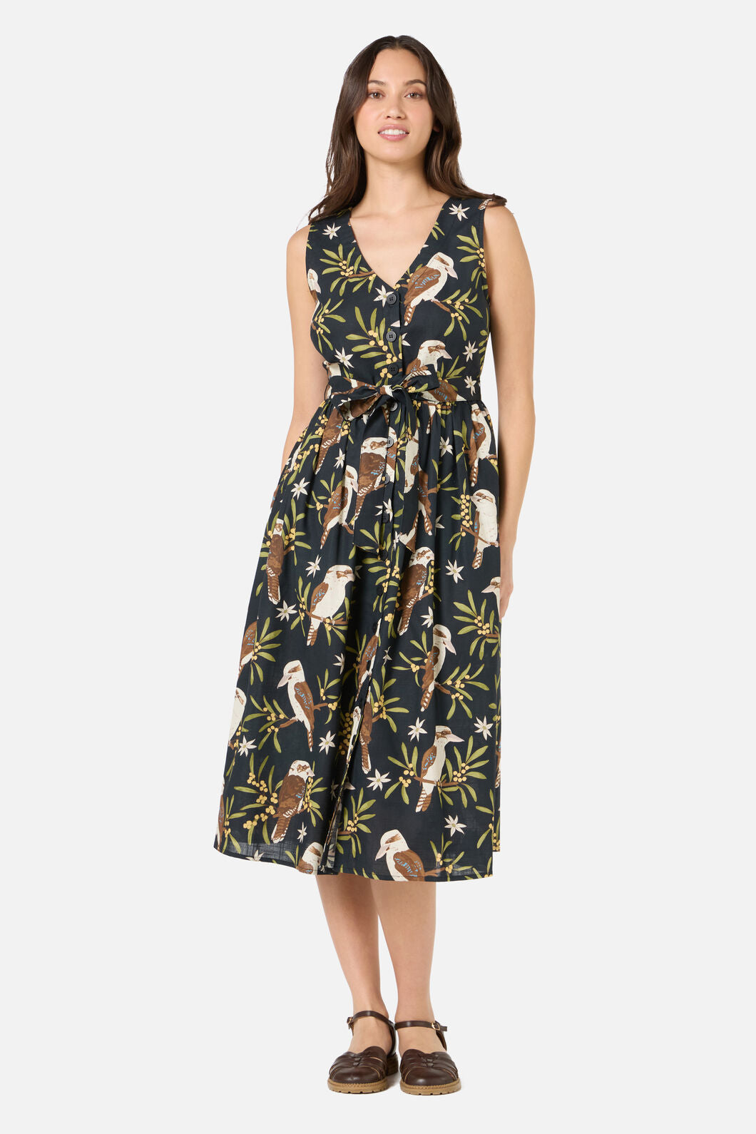 Princess Highway - Kookaburra Midi Dress - black
