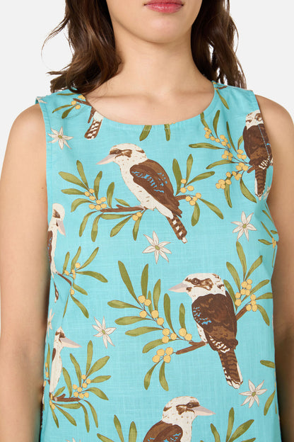 Princess Highway - Kookaburra Sleeveless Top - blue