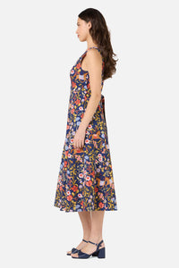 Princess Highway - Fancy Horses Midi Dress - navy