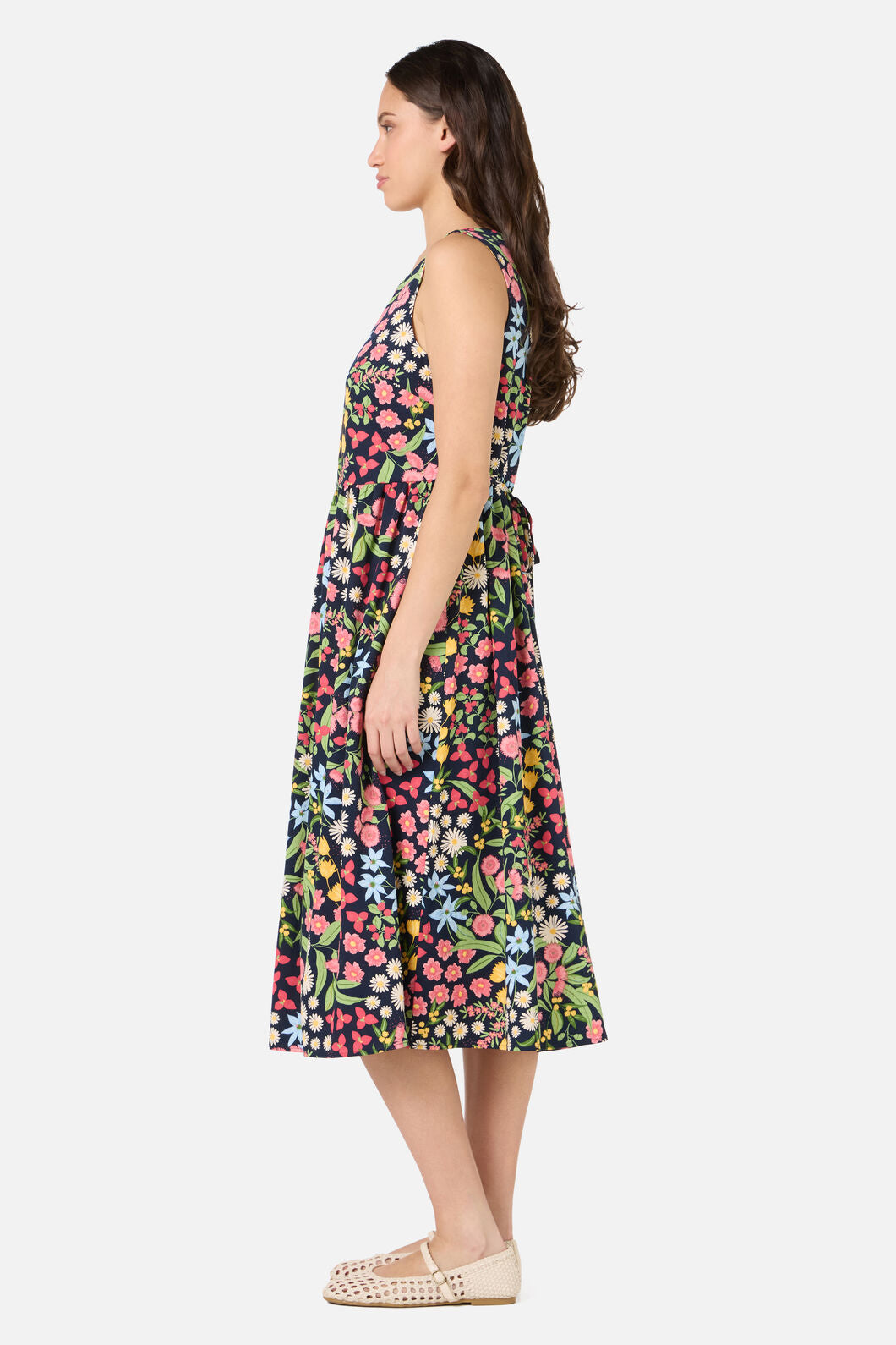 Princess Highway - Liberty Native Midi Dress - navy