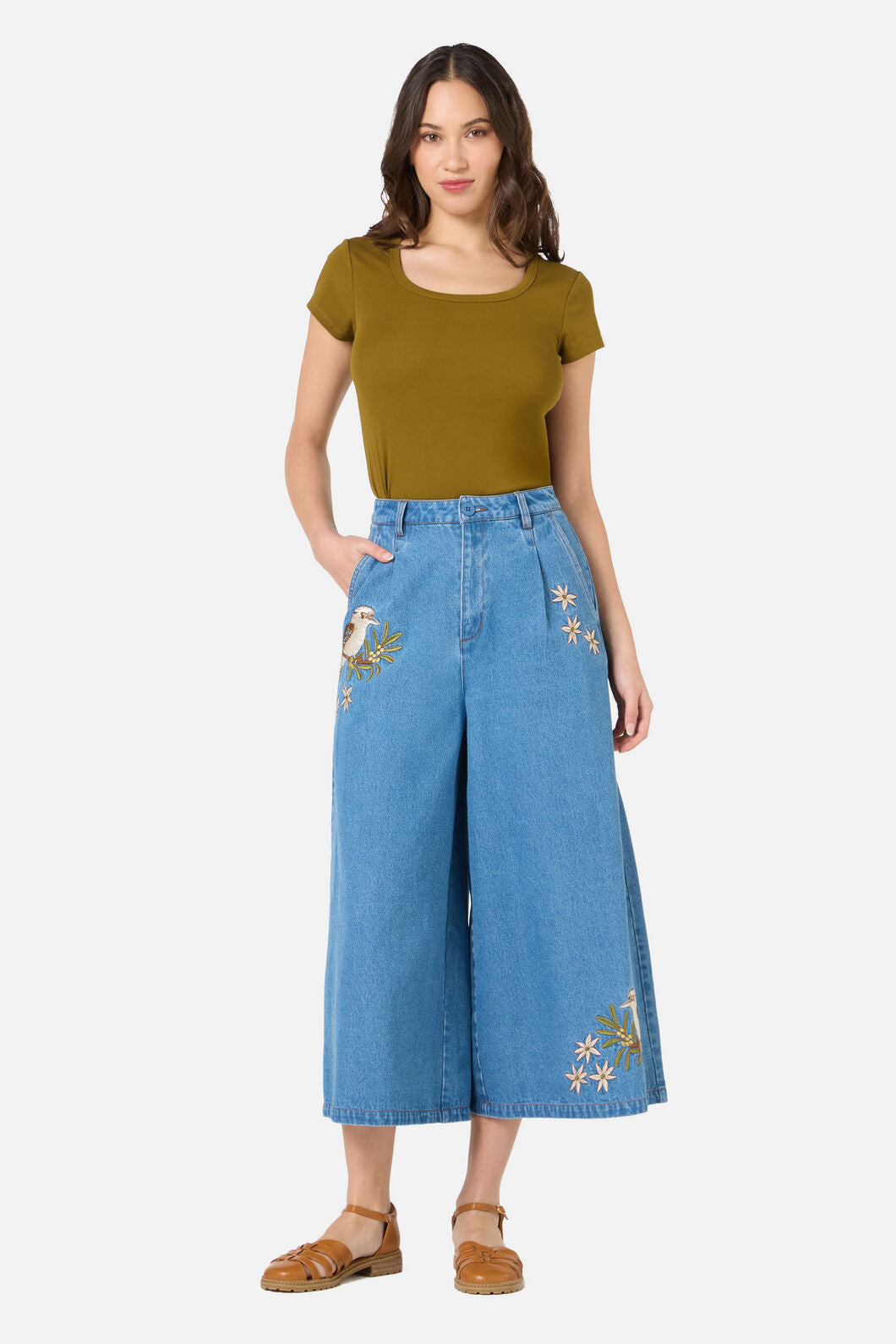 Kooka & Wattle Denim Culotte – Dangerfield