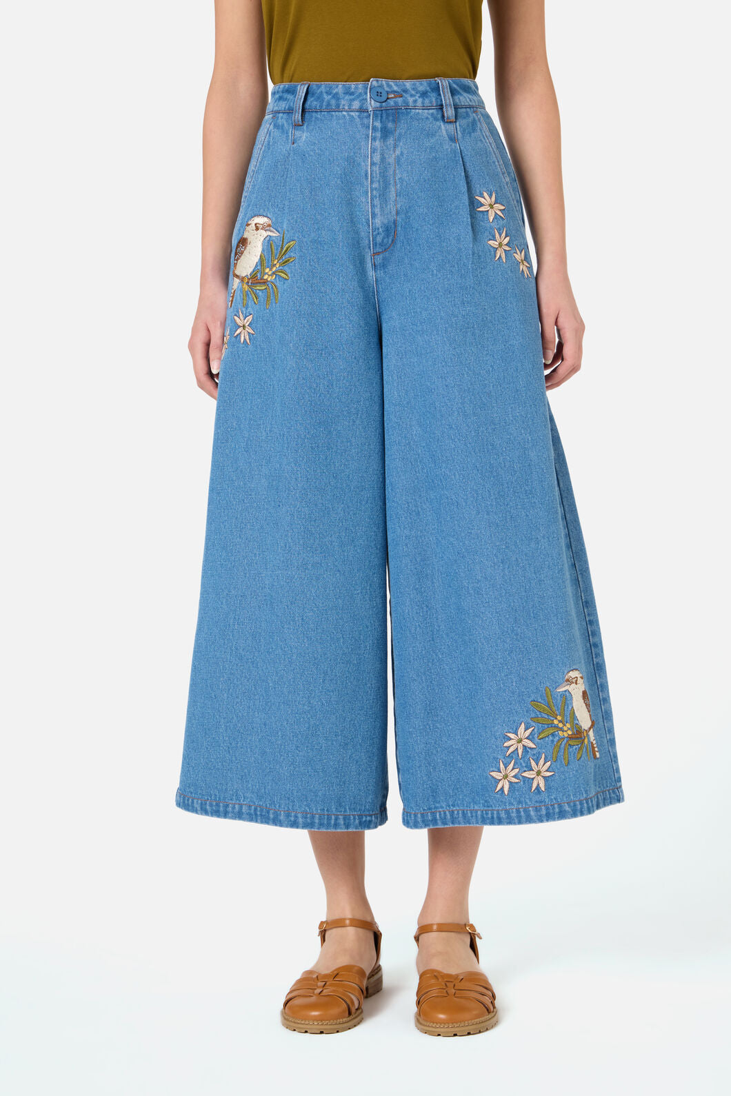 Kooka & Wattle Denim Culotte – Dangerfield