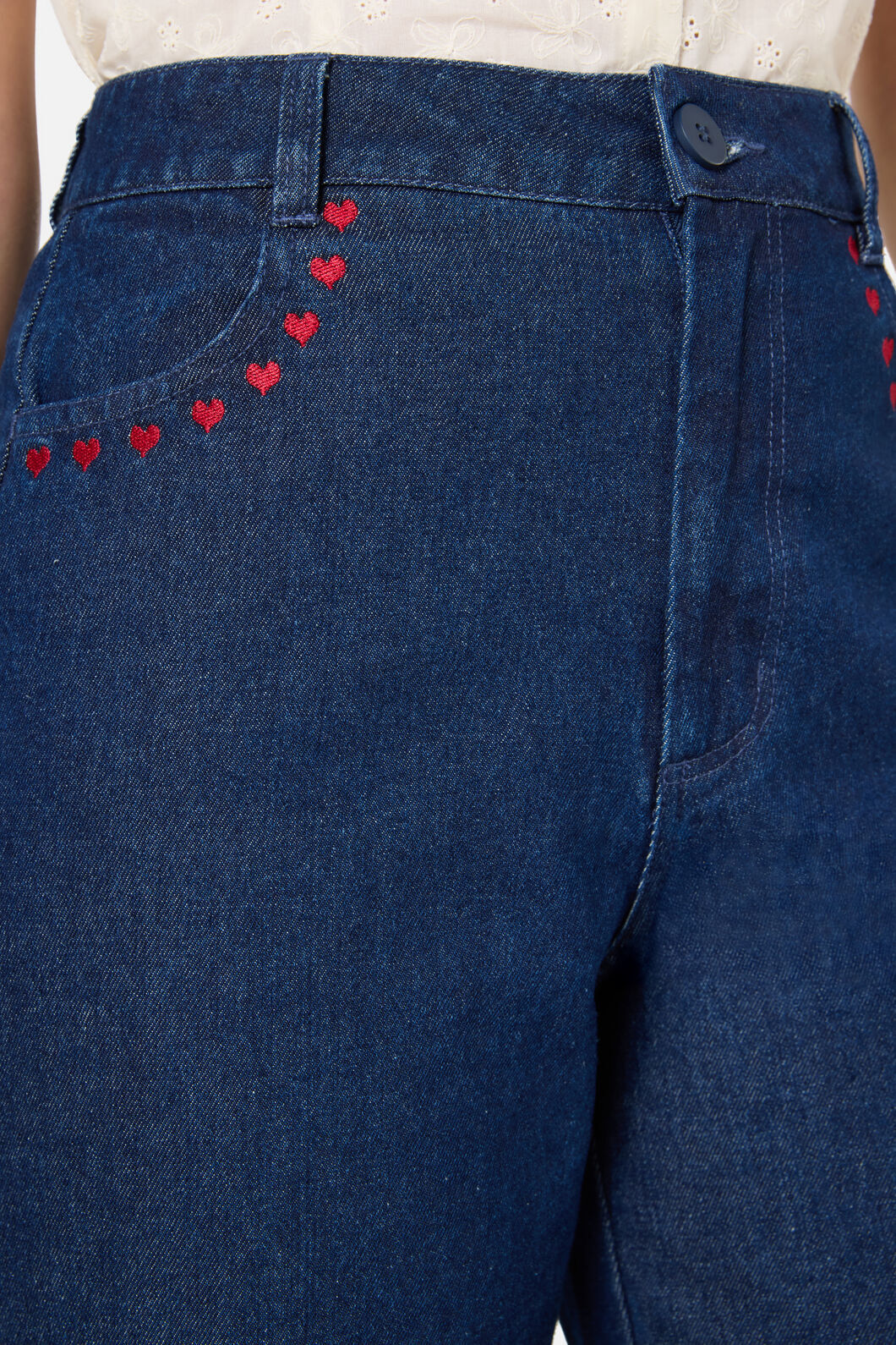 Princess Highway - Sweet Heart Emb Jean - dark-denim