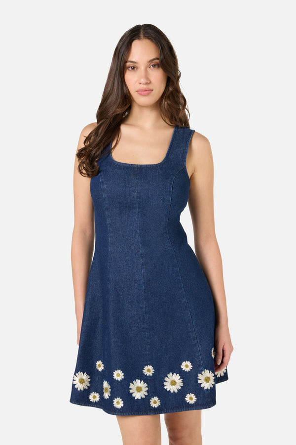 Princess Highway - Daria Denim Dress - blue-denim