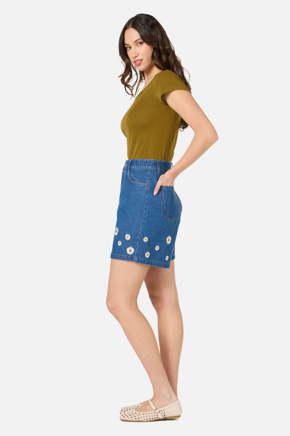 Princess Highway - Daria Denim Short - blue-denim