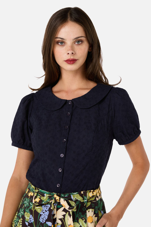 Princess Highway - Lorelei Sweet Blouse - navy