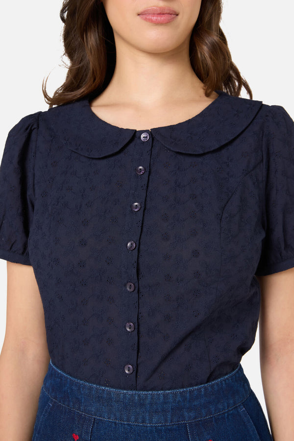 Princess Highway - Lorelei Sweet Blouse - navy