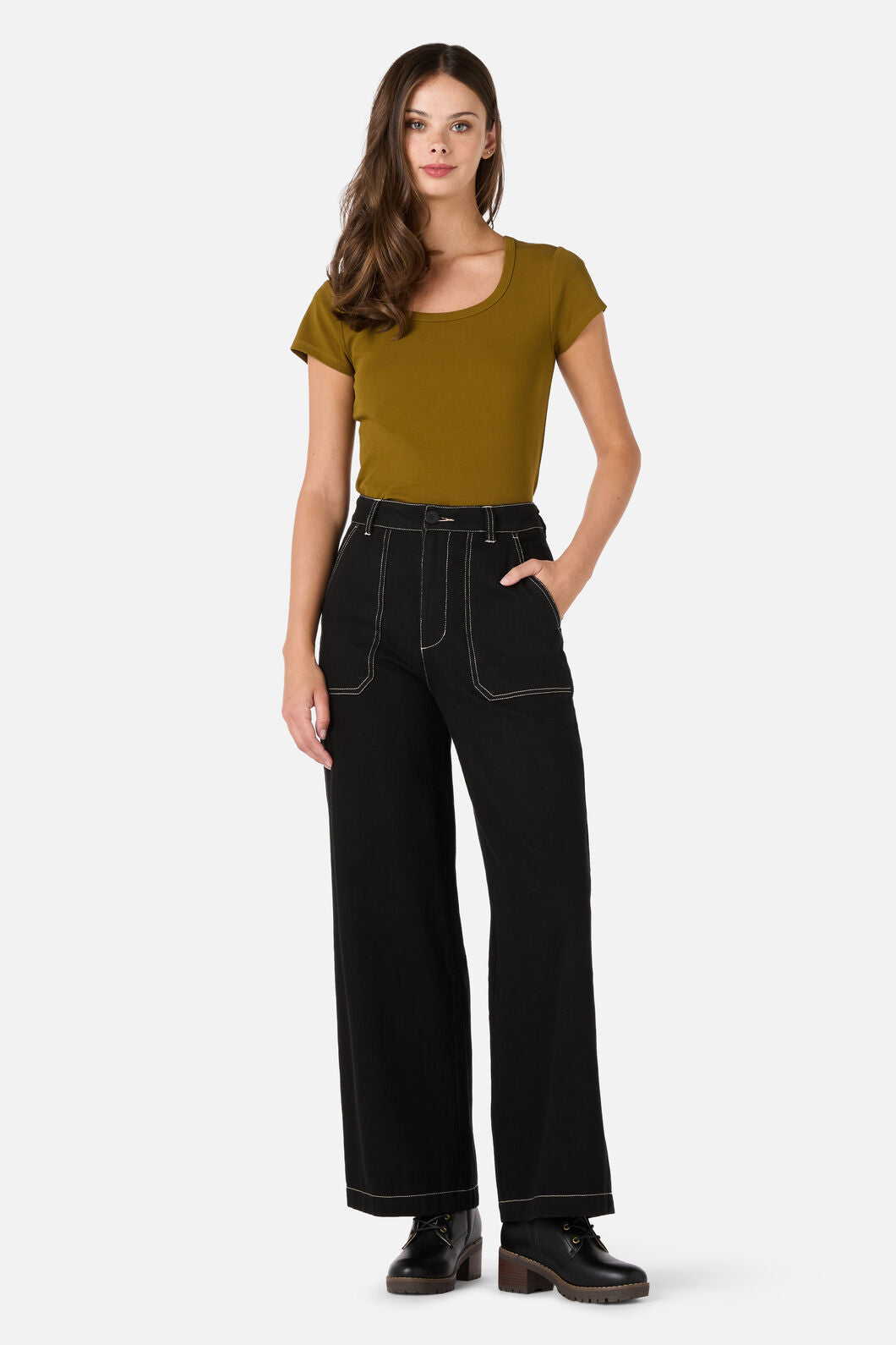 Princess Highway - Mika Drill Jean - black