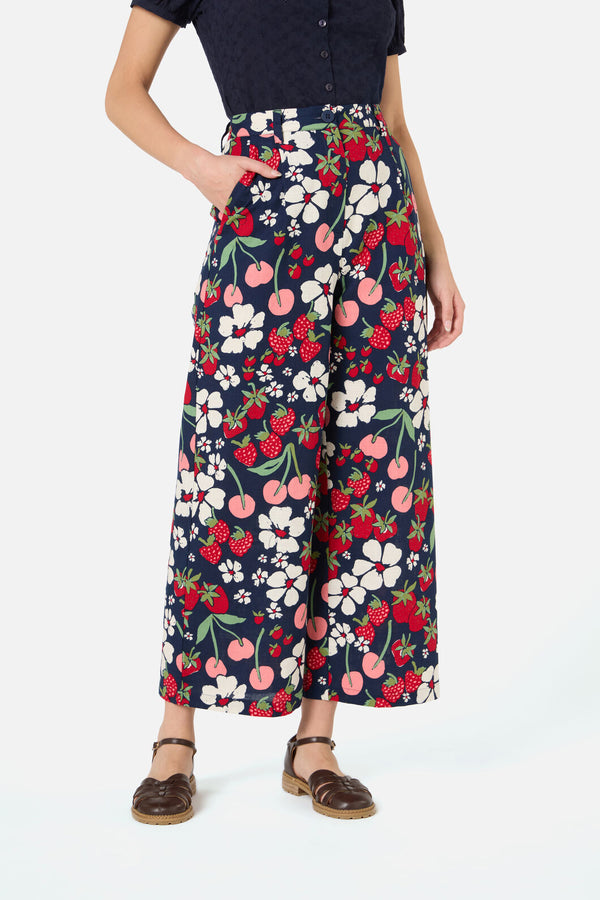 Princess Highway - Berries N Cream Pant - navy