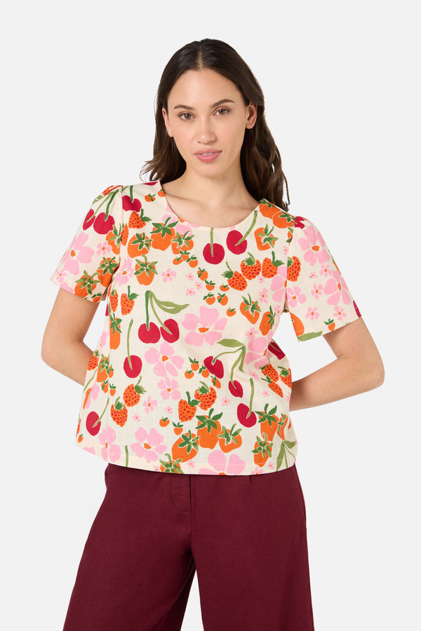 Princess Highway - Berries N Cream Top - cream
